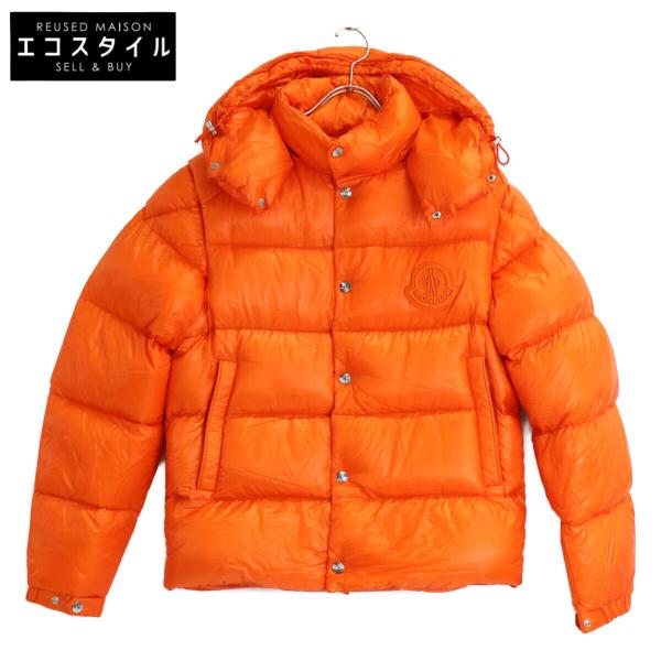 美品　MONCLER オレンジ ポロシャツ オレンジ Tシャツ : Tシャツ＆ポロシャツ 向けの メンズ | モンクレール