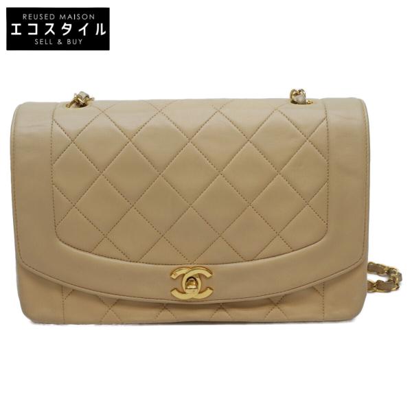 シャネル 3番 A01165 ﾍﾞｰｼﾞｭ ﾗﾑ ﾀﾞｲｱﾅ25 CHANEL（シャネル） 3番 A01165 ベージュ ラム ダイアナ25 ショルダー