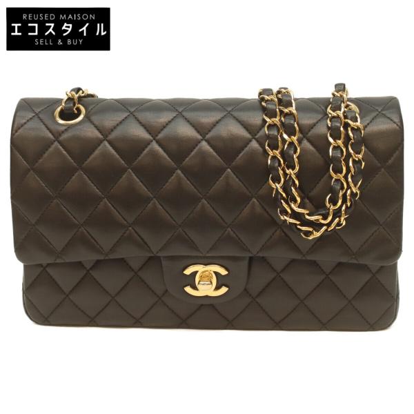 CHANEL（シャネル） 19番 A01112 黒 ラム Wフラップ マトラッセ25