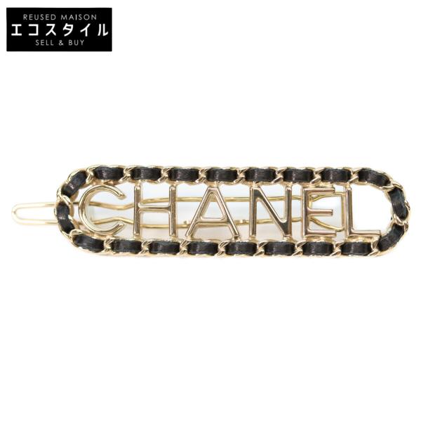 CHANEL（シャネル） 新品同様 F21V ゴールド ブラック 編み込み ロゴ