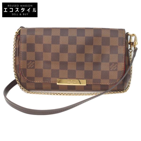 LOUIS VUITTON ルイヴィトン ダミエ フェイボリットPM ショルダーバッグ ブラウン PVCレザー N41276 美品 LOUIS VUITTON ルイヴィトン N41276 ダミエ フェイボリットPM