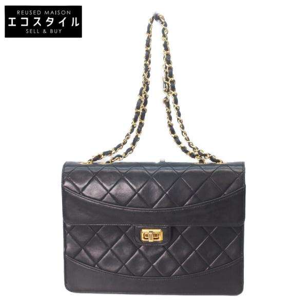 シャネル　マトラッセ　ターンロック　ウエストバッグ　ブラック ショルダー チェーン ターンロック ミニマトラッセ CHANEL シャネル バッグ