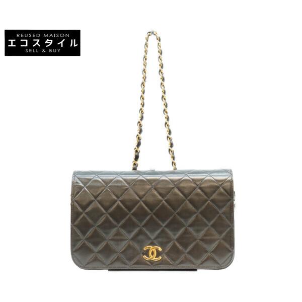CHANEL（シャネル） A03568 黒 ラム フルフラップ ゴールド金具