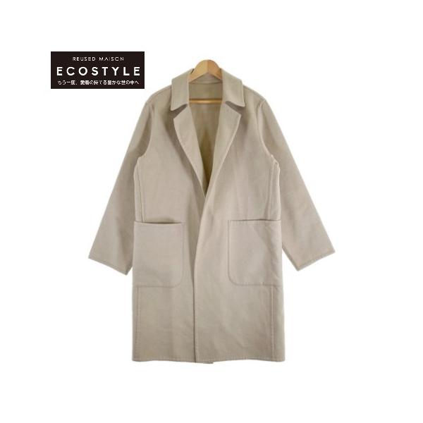 HERMES エルメス カシミア100% ロングコート コート 44 ベージュ