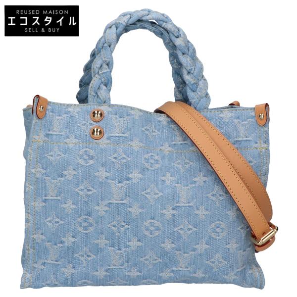 【美品】VUITTON デニムトートバック ルイ・ヴィトン(LOUIS VUITTON) モノグラム・デニム(Monogram