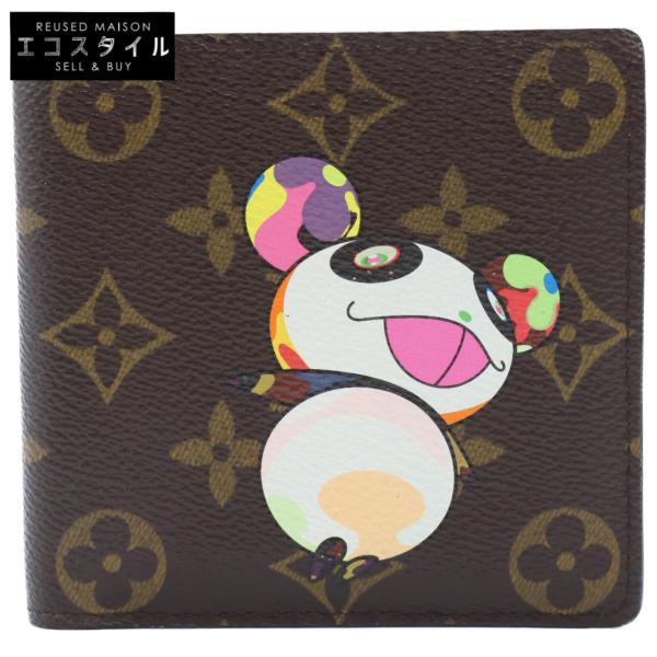 美品 LOUIS VUITTON ルイヴィトン M61666 モノグラムパンダ ポルトビエ
