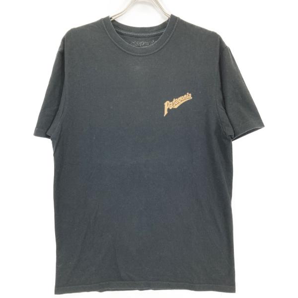 patagonia（パタゴニア） ブラック コットン 浮世絵Tシャツ ブラック