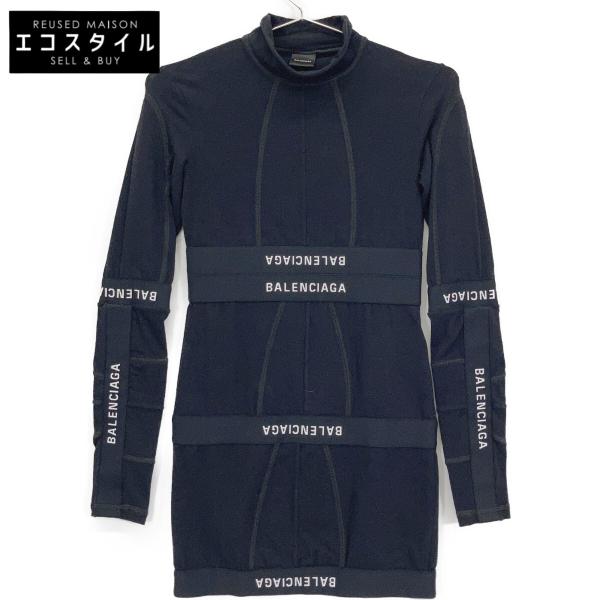 BALENCIAGA（バレンシアガ） 767077 Patched Brief Dress ブラック