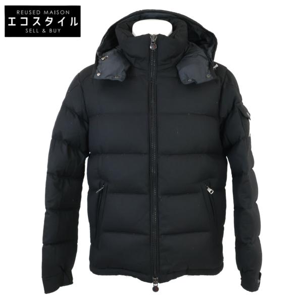 【新品】 MONCLER MONTGENEVRE　ダウンジャケット　ブラック　2 MONCLER（モンクレール） Montgenevre モンジュネーブル ウール ダウン
