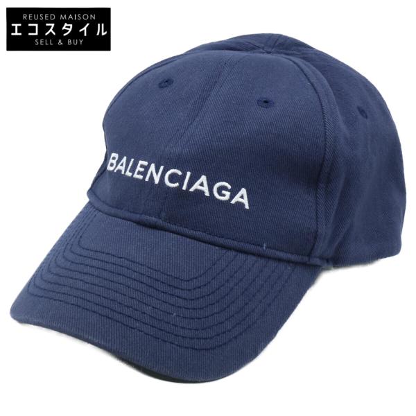 BALENCIAGA バレンシアガ 【即決/国内正規】499071 410B7 ロゴ刺繍 コットン キャップ L 59 BALENCIAGA（バレンシアガ） /国内正規 499071 410B7 ロゴ刺繍