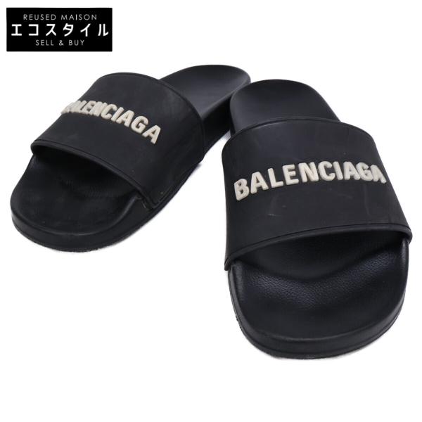 BALENCIAGA（バレンシアガ） ラバー シャワーサンダル ブラック メンズ