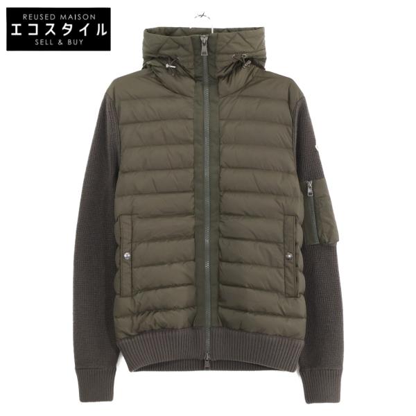 MONCLER モンクレール 【美品】H20919850800  CARDIGAN ダウン/ニット切替 フーディダウンジャケット S MONCLER（モンクレール） 美品/ H20919850800 CARDIGAN ダウン/ニット