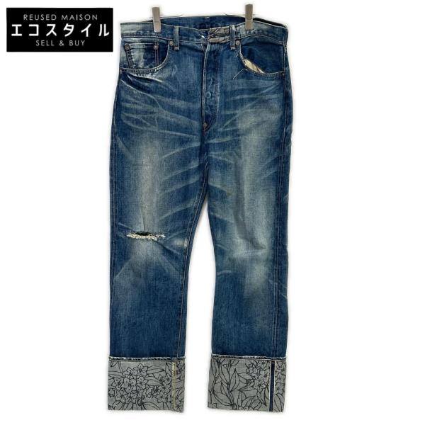 LEVI'S リーバイス 44501 インディゴ レザーシンチバック 大戦モデル S501 36 Levi's（リーバイス） 44501 インディゴ レザーシンチバック 大戦