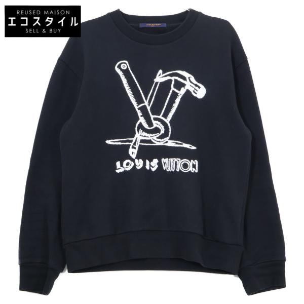 LOUIS VUITTON ルイヴィトン 国内正規代理店 23年 HPY79W ロゴ 裏起毛 グラフィックスウェット Ｓ LOUIS VUITTON（ルイ・ヴィトン） 国内正規代理店 23年 HPY79W ロゴ 裏
