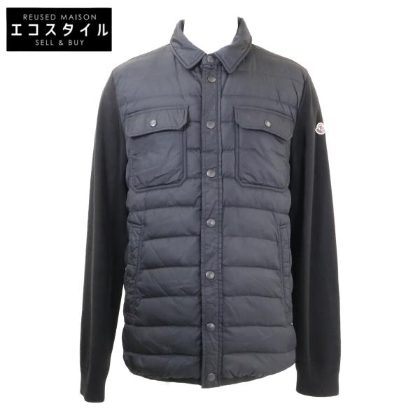 MONCLER モンクレール 【美品】C20919412600 MAGILIONE TORICOT CARDIGAN ニット/ダウン切替 シャツジャケット XXL MONCLER（モンクレール） 美品/ C20919412600 MAGILIONE TORICOT