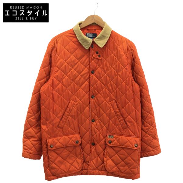 POLObyRalphLauren ポロラルフローレン 90S オレンジ キルティングジャケット M POLObyRalphLauren ポロラルフローレン 90S オレンジ キルティング