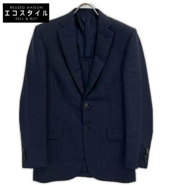Brioni ブリオーニ ネイビー ウール 2B ジャケット ヘリンボーン 46 Brioni（ブリオーニ） ネイビー ウール 2B ジャケット ヘリンボーン