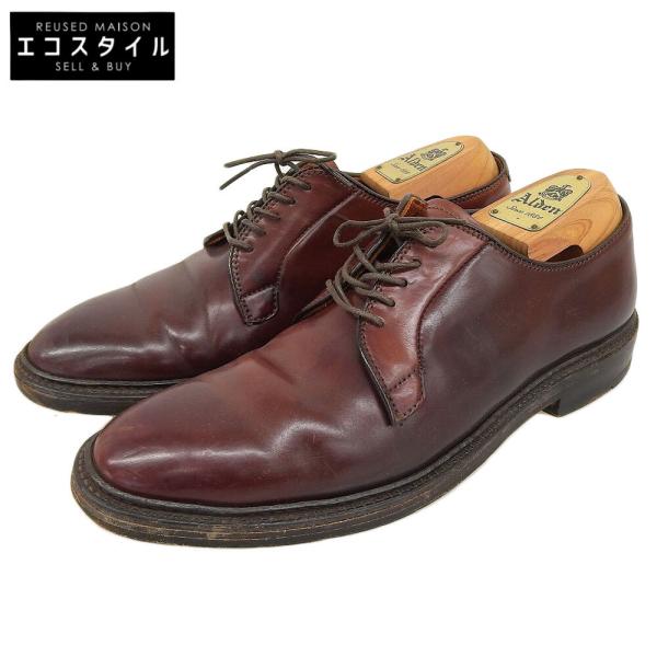 【新品】カラー4 US8 Alden プレーントゥ コードバンオールデン Alden オールデン コードバン プレーントゥ 8E