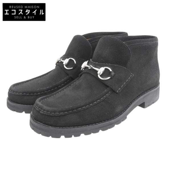 GUCCI（グッチ） 美品 ホースビット スエードチャッカブーツ メンズ