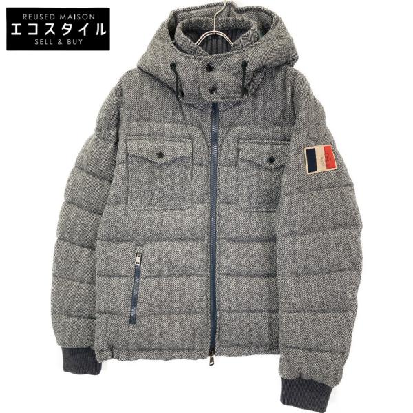 美品✨MONCLER FLORIANフロリアン ヘリンボーン ダウン グレー06 MONCLER（モンクレール） FLORIAN グレー ヘリンボーンダウン グレー 4