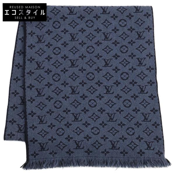 【純ぺい】LOUIS VUITTON ルイヴィトン マフラー(黒、紺、青) 純ぺい】LOUIS VUITTON ルイヴィトン マフラー(黒、紺、青