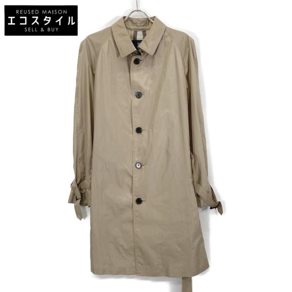 バーバリーロンドンシングルコートMADE IN ENGLANDベージュ正規品L BURBERRY LONDON バーバリーロンドン ベージュ ナイロン ベルト付き