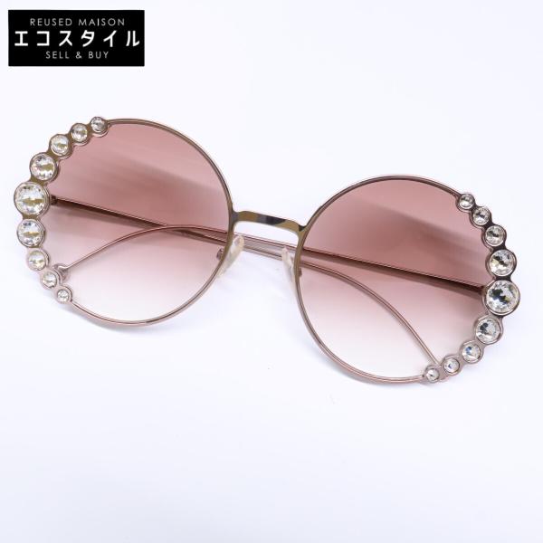 FENDI フェンディ  【美品】FF0324/S 35J3X ラインストーン ラウンドシェイプ 58□20 135 FENDI（フェンディ） 美品 FF0324/S 35J3X ラインストーン ラウンド