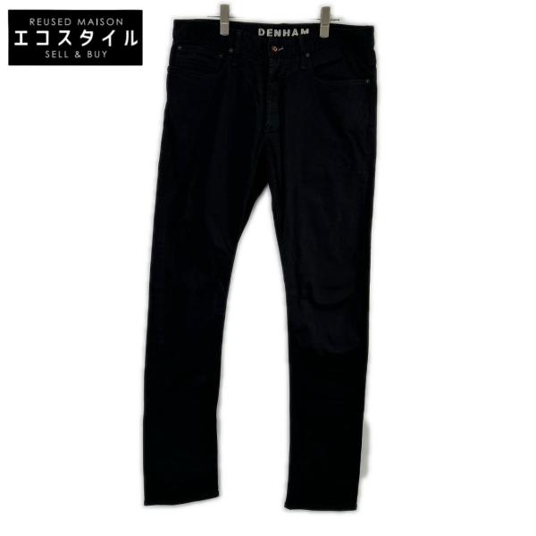 DENHAM デンハム ブラック 01-15-08-11-038 RAZON SLIM FIT デニムスキニーパンツ ブラック 34 ボトムス コットン メンズ 中古