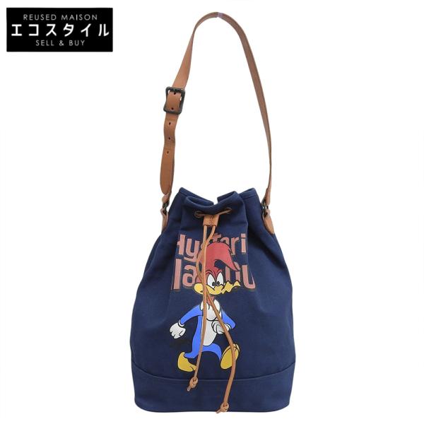 ヒステリックグラマー ウッドペッカー WW CRUSH pt ショルダーバッグ レディース ネイビー HYSTERIC GLAMOUR ヒステリックグラマー ウッドペッカー WW CRUSH pt