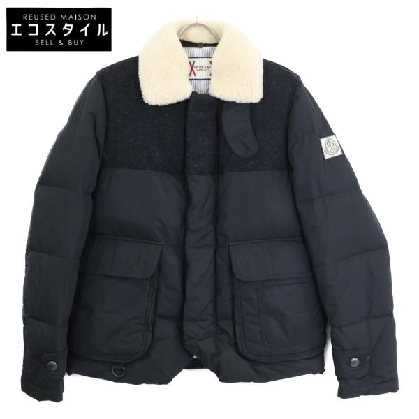 MONCLER（モンクレール） GAMME BLUE ガムブルー 69242 ボアカラー付