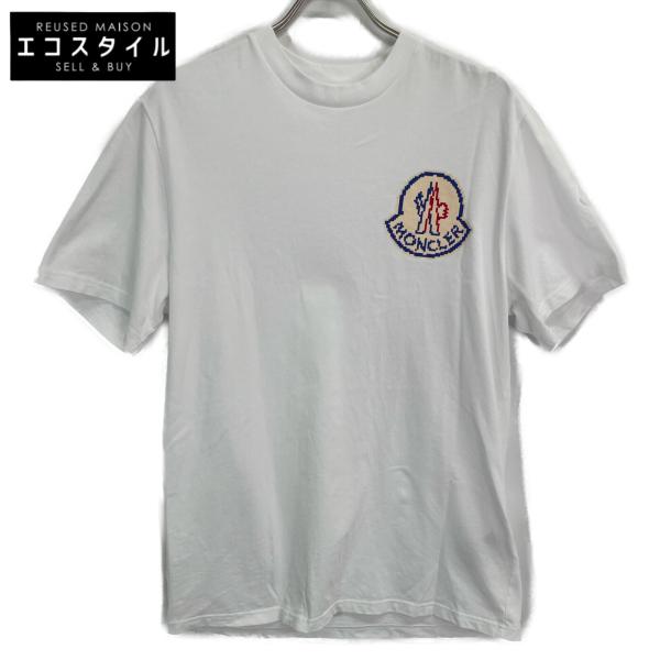 MONCLER モンクレール 23年製 コットン ピクセルロゴワッペン T