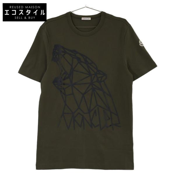 MONCLER モンクレール ｶｰｷ 21年製 MAGLIA ｺｯﾄﾝ ﾎﾟｰﾗｰﾍﾞｱ Tｼｬﾂ トップス S カーキ メンズ MONCLER（モンクレール） カーキ 21年製 MAGLIA コットン ポーラーベア