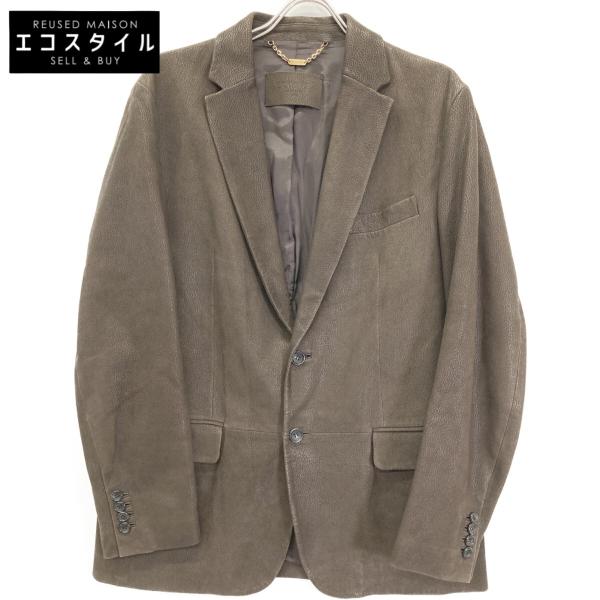 ロエベ レザージャケット リピートアナグラム ラムレザー ダークブラウン L ロエベ レザージャケット リピートアナグラム ラムレザー ダーク