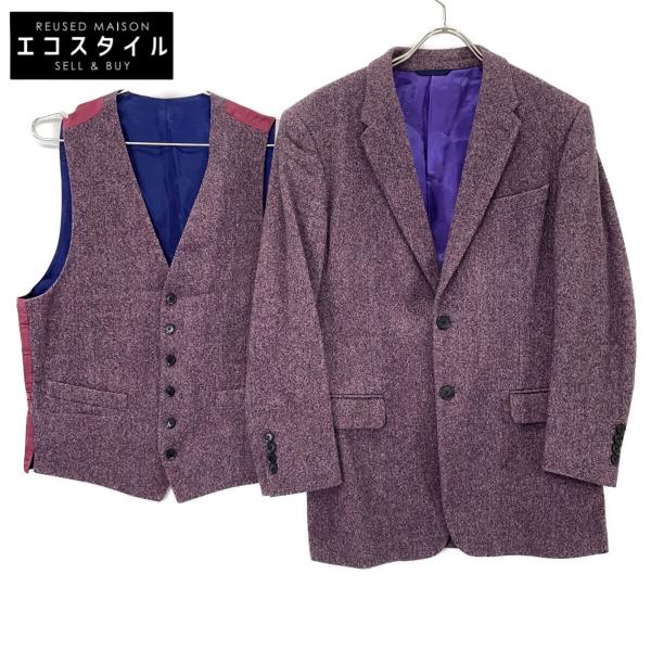 PaulSmith ポールスミス ボルドー ウール 2Pジャケット・ジレ L Paul Smith（ポール・スミス） ボルドー ウール 2Pジャケット・ジレ