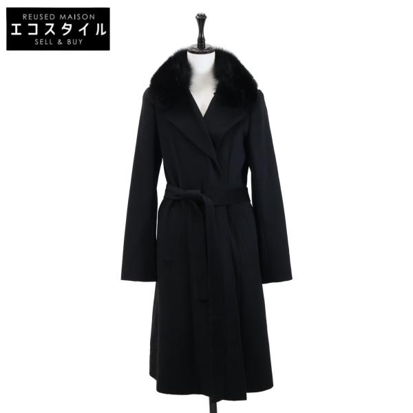 TRUSSARDI（トラサルディ） フォックスファーカラー/ベルト付 カシミヤ