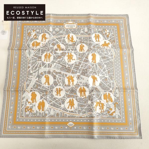 エルメス　パリの恋人バンダナカレ 新品/ HERMES エルメス LES NOUVEAUX AMOUREUX DE PARIS パリの恋人