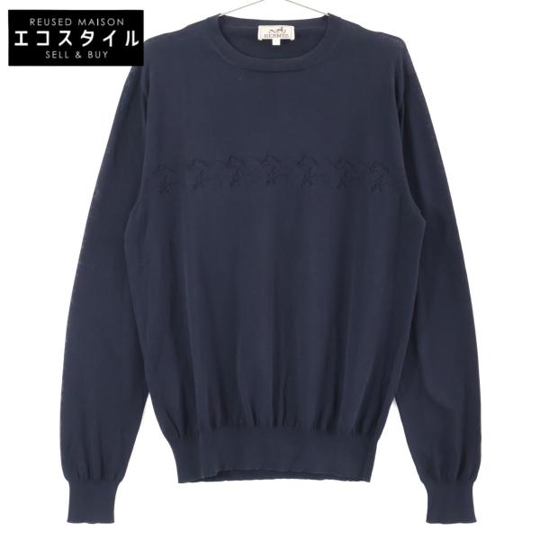エルメス HERMES 長袖ニット シルク カシミア アニマル柄 38 馬車 1223279800013.jpg