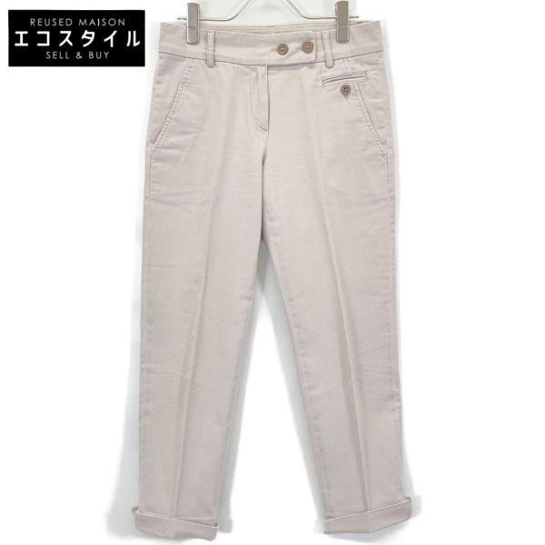 BRUNELLO CUCINELLI ブルネロクチネリ ライトグレーコットン パンツ