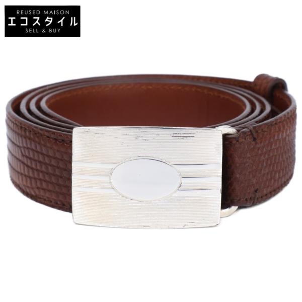 BRUNELLO CUCINELLI ブルネロクチネリ SV800バックル リザードレザー 95 BRUNELLO CUCINELLI ブルネロクチネリ SV800バックル リザードレザー