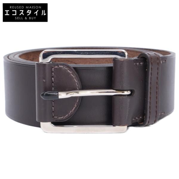 HERMES エルメス 【美品】タブ付バックル T刻 レザー 95 美品 HERMES エルメス タブ付バックル T刻 レザー ベルト 95 メンズ