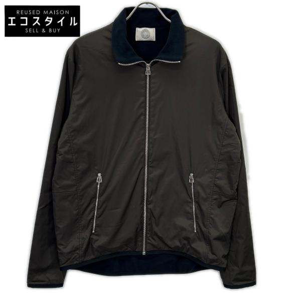 HERMES エルメス H800165E ブラウン 裏地フリース ナイロンジャケット XL HERMES（エルメス） H800165E ブラウン 裏地フリース ナイロン