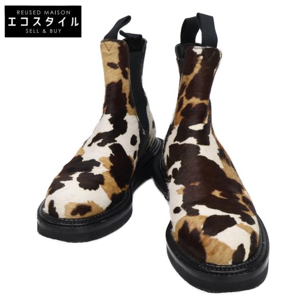 J.M. WESTON ジェイエムウエストン ｘsacai サカイ【美品】25-03876M ハラコ素材 サイドゴア チェルシーブーツ 6.5 J.M. WESTON（ジェイエムウエストン） 美品/ xsacai サカイ 25-03876M