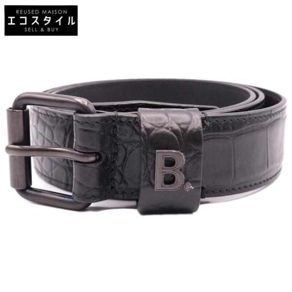 BALENCIAGA 美品 バレンシアガ 644080 Bロゴ 型押しレザー