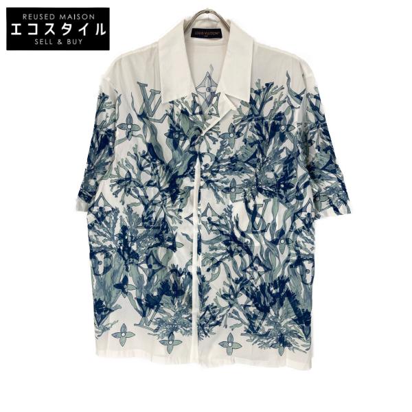 ルイヴィトン ホワイト RM232M AAV HPS36W グラフィックショートスリーブシャツ XL wine-king_6909500000008779