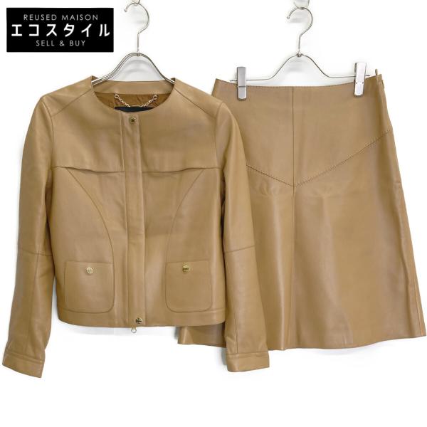 LOEWE ベージュ レザー ジャケット LOEWE（ロエベ） ベージュ