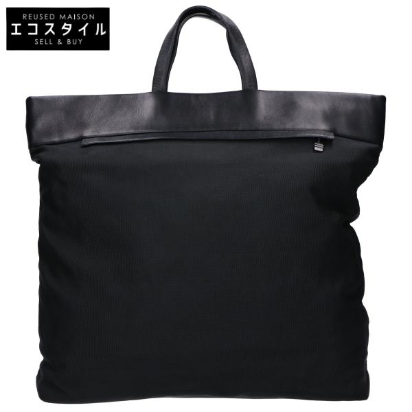 美品　TUMI トートバッグ レザー ナイロン　ブラック TUMI トゥミ レザーxナイロン トートバッグ ブラック メンズ