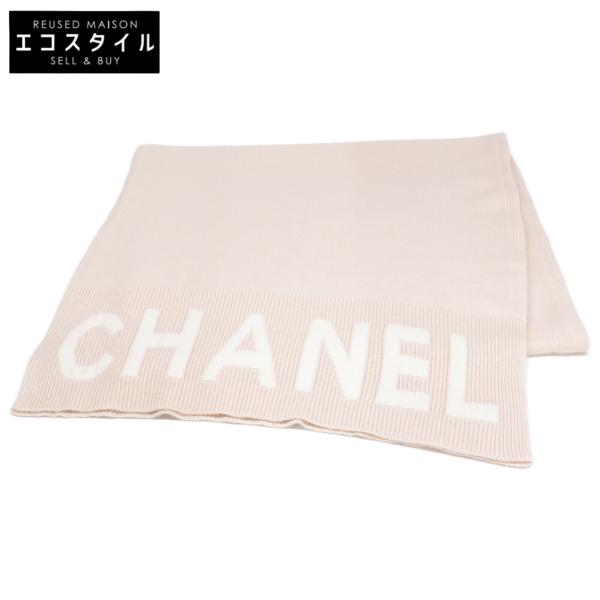 CHANEL（シャネル） 美品 25C CHANELロゴ カシミヤ ニット マフラー