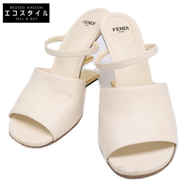 FENDI（フェンディ） ファースト レザー ミュール/サンダル 37