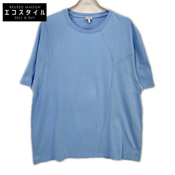 LOEWE ロエベ パズル パーカー ブルー Lサイズ 美品 LOEWE（ロエベ） 美品/国内正規 H526Y22J67 パズルデザイン 半袖T