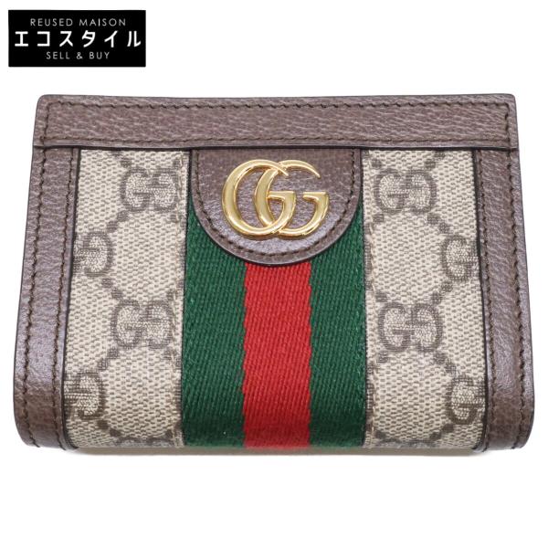 メ*レ様 GUCCI オフィディア　GGウォレット 三つ折り財布　箱付き GUCCI（グッチ） 新品同様 813296 オフィディア GGスプリーム スモール